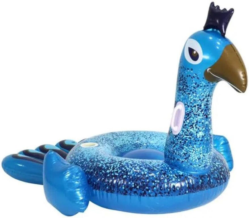 

Bestway Inflatable Ride On Pretty Peacock Pool Float Lilo, 1.98m x 1.64m, Multicolour