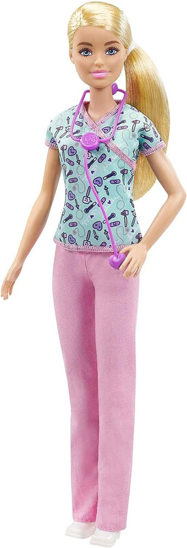 

Barbie Nurse Blonde Doll, Ages 3+