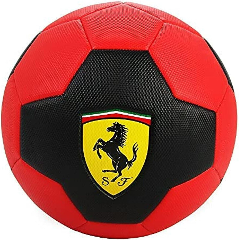

Mesuca One Size Ferrari Soccer Ball, Black/Red