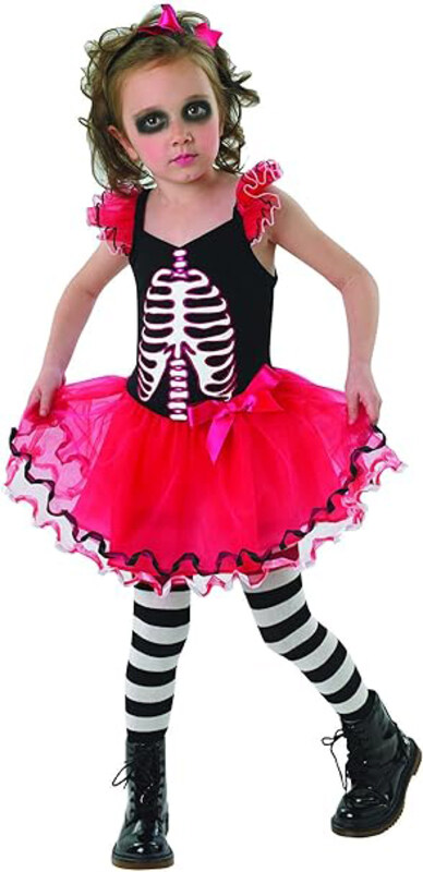 

Rubie's Skull Girls Halloween Party Tutu Fancy Dress Costume, Extra Large, Multicolour