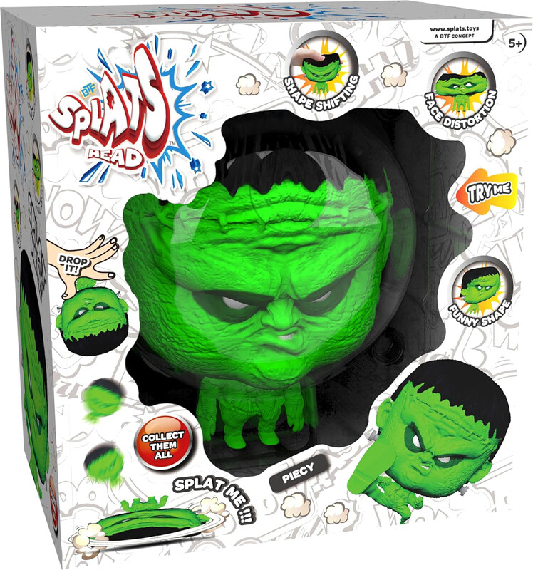 

Shush Splats Head - Piecy: The Ultimate Stress-Relieving, Shape-Shifting Fun Toy, Ages 5+