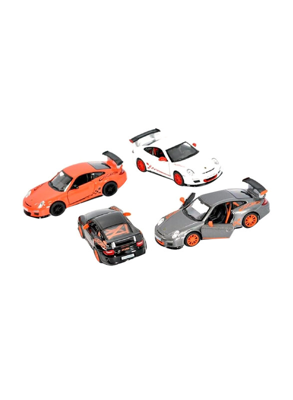 

Kinsmart 2010 Porsche 911 GT3 RS Diecast Cars, 4 Pieces, Ages 3+
