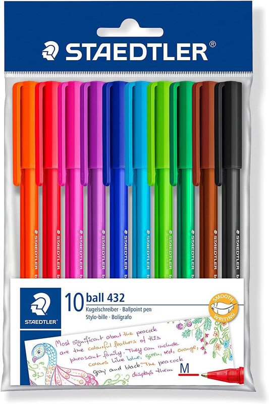 

Staedtler StaEDT Perfumeler 10-Pieces Assorted Colour Ballpoint Pen, Assorted