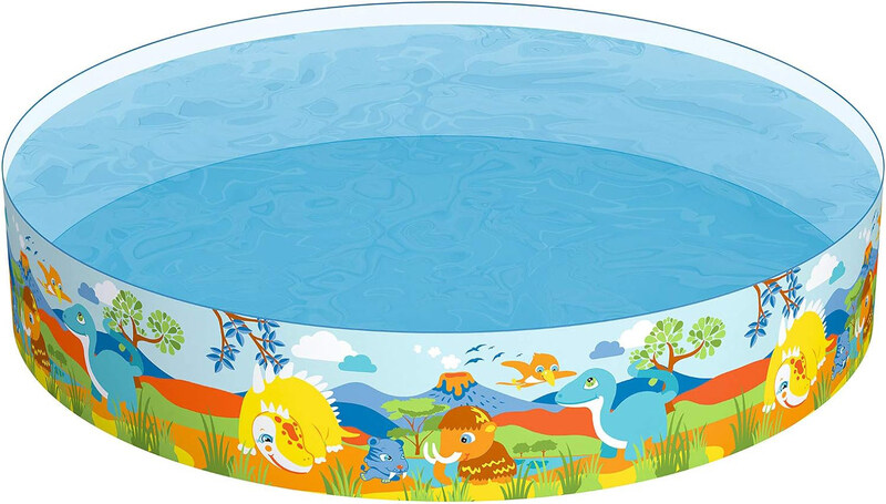 

Bestway Dinosaur Fill'N Fun Swimming Pool, 8' x 18"/2.44m x 46cm, Multicolour