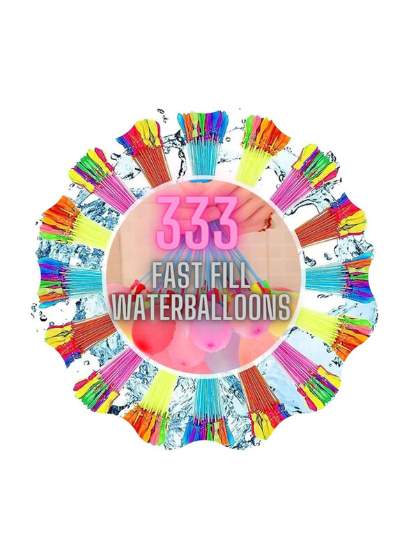 

Happy Baby Balloons Multi-Coloured Rapid-Filling Self-Sealing Instant Water Balloons, 333 Pieces, Ages 3+