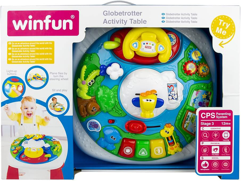 Winfun Globetrotter Activity Table, Ages 2+