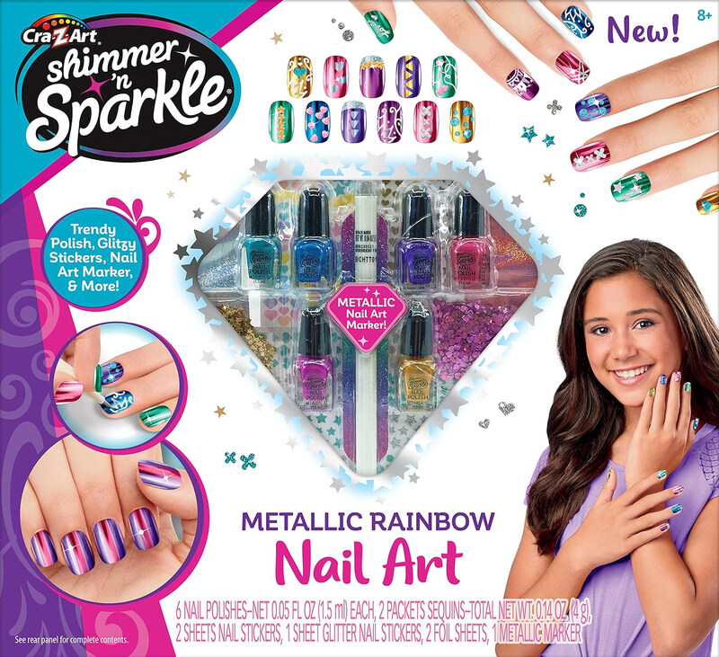 

Cra-Z-Art Shimmer N Sparkle Ultimate Glitter Metallic Nail Art, Ages 8+