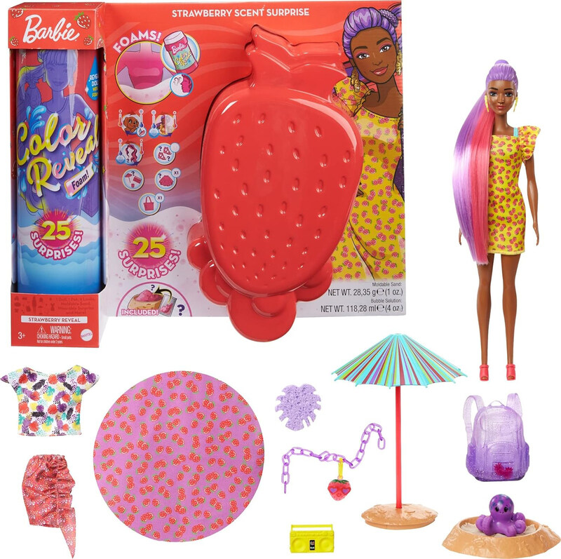 

Barbie Colour Reveal with Scented Moss, Ages 3+