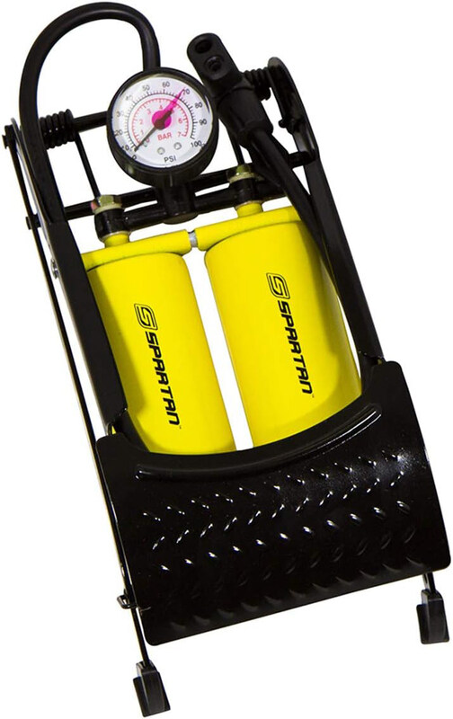 

Spartan Foot Pump Double Cylinder, SP-9022, Black