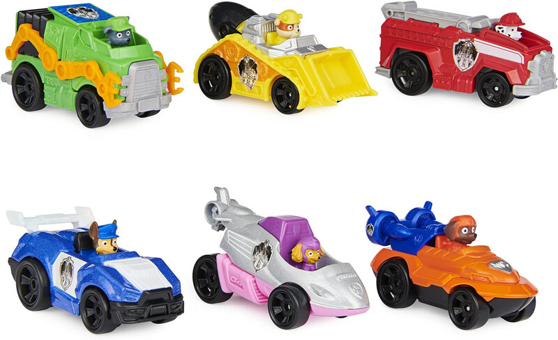 

Paw Patrol Movie Die-Cast Gift Pack, 1:55 Scale 6 Cars, Ages 3+