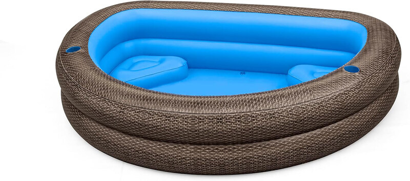 

Bestway Tru Print Wicker Family Pool, Grey
