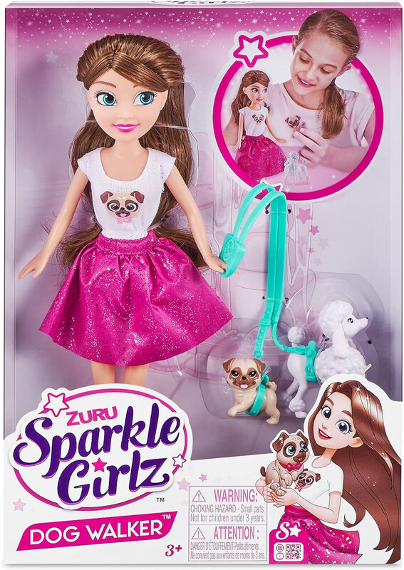 

Zuru Sparkle Girlz Dog Walker Doll Set, Ages 3+