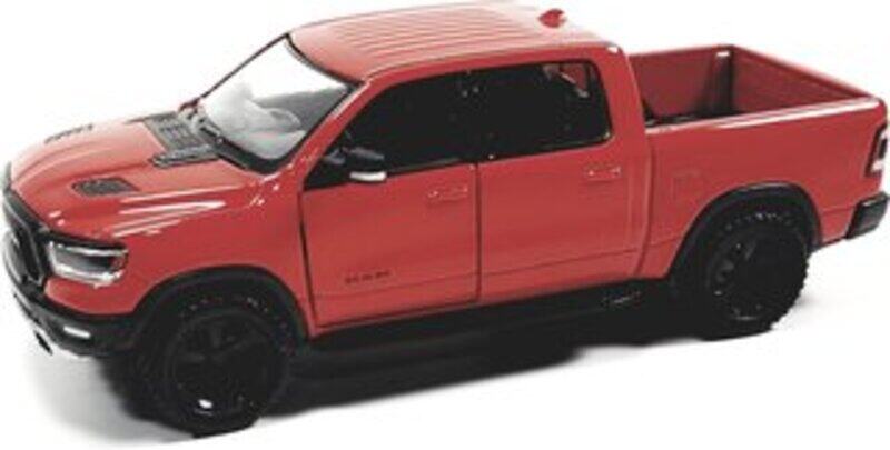 

Kinsmart Dodge Ram 1500 Pickup Diecast Truck 1/46 O Scale 2019 (Red)