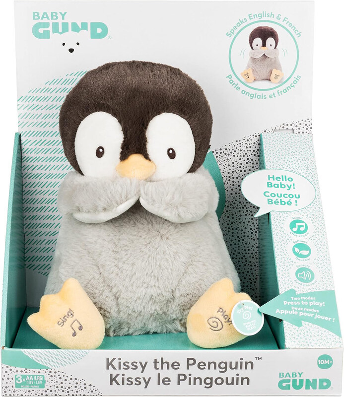 

Gund Kissy the Penguin Animated Plush Toy, 10 Months+