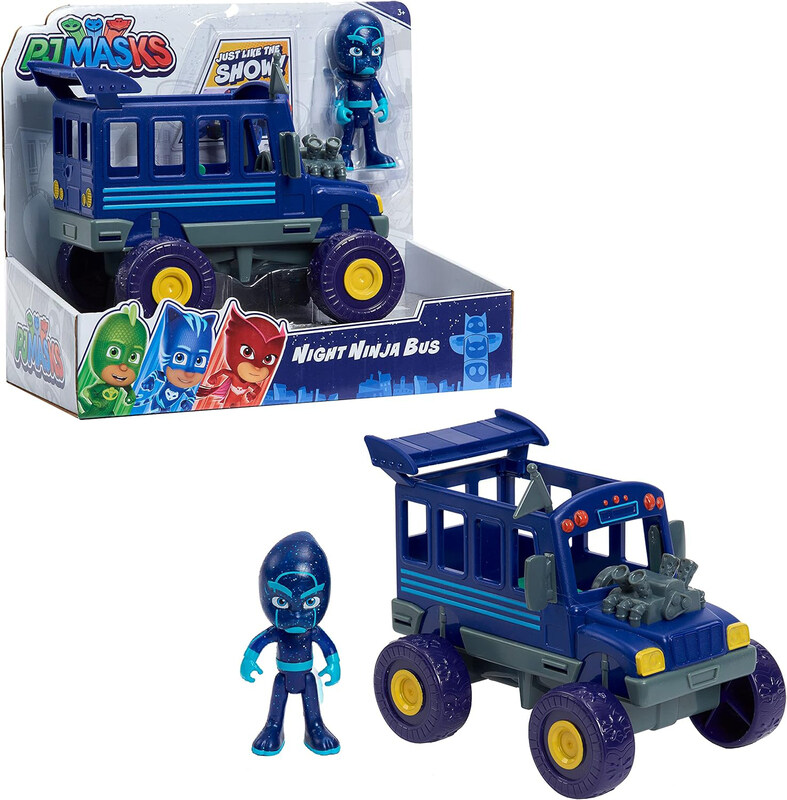

PJ Masks Just Play Vehicle Night Ninja and Bus, Ages 3+
