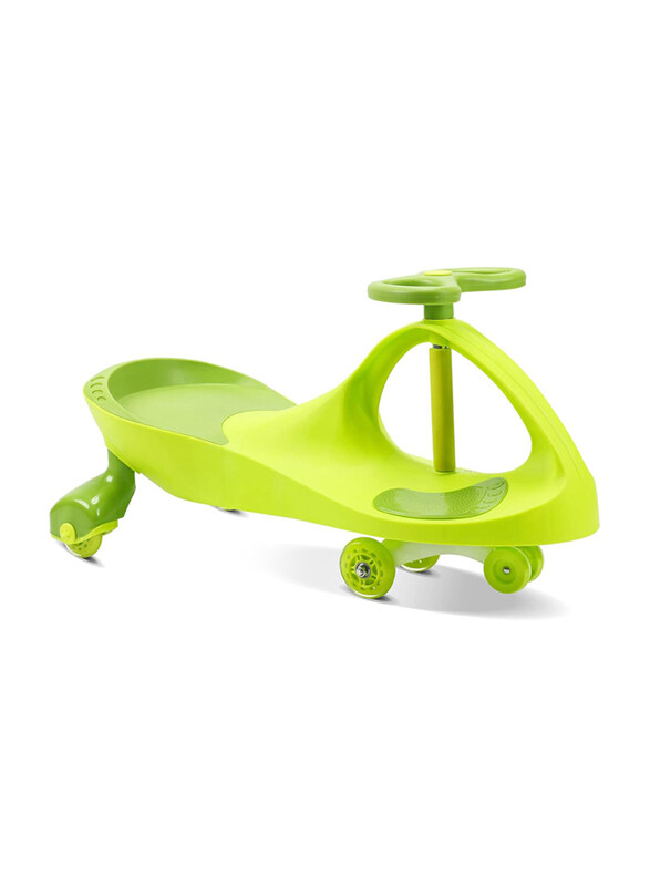 

Ziggy Kids Ride-On Twist Car Swing Car Sliding PU Wheels Swing Anti Rollover Walker, Green, Ages 1+