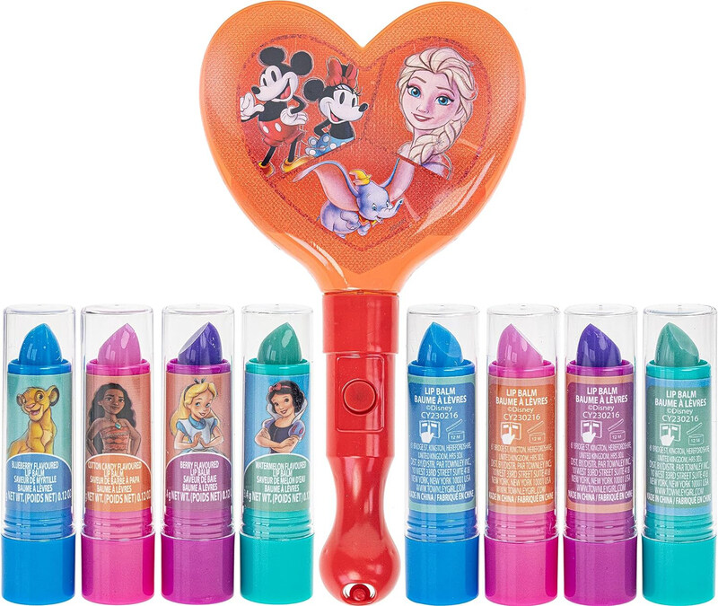 

Disney 100th Townley Girl Lip Balm with Light-Up Mirror, 4 Pieces, Multicolour
