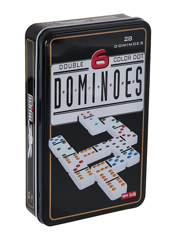 

Generic 28-Pieces Double Size Colour Dot Dominos, 2413, Ages 6+