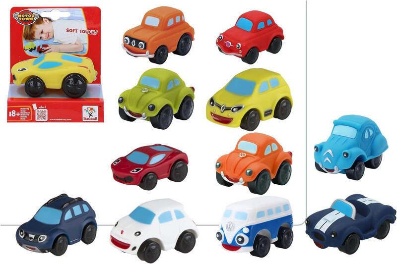 

Motor Town Voiture Soft Vehicle, Multicolour, Ages 2+