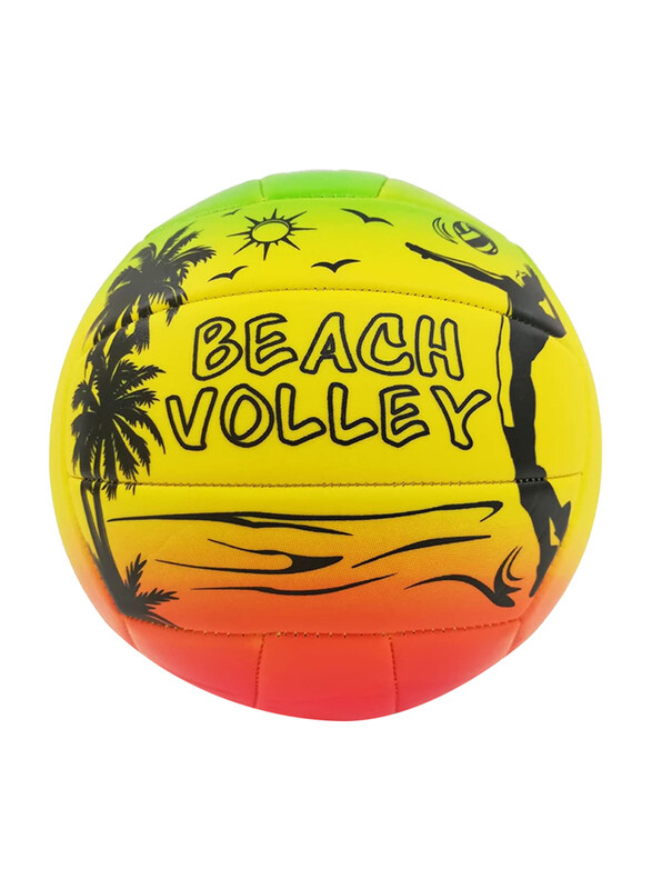

Mondo Size 5 Rainbow Beach Volley Ball, White/Green/Red