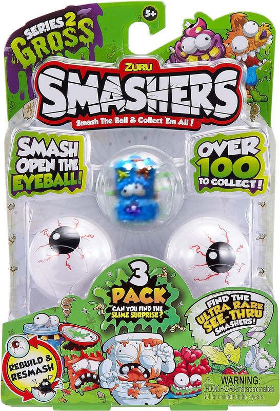 

Zuru Smashers Gross Series 2 Collectibles in Smash Ball, 7416, 3 Pieces, Ages 5+