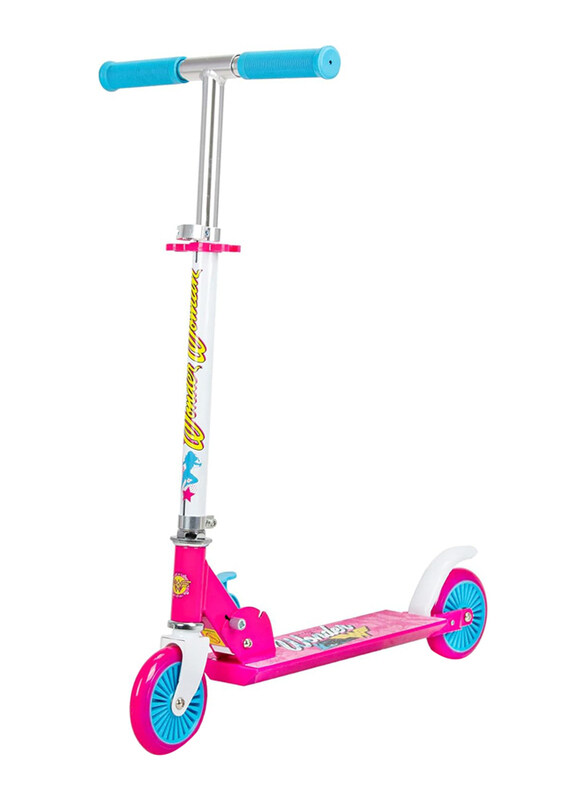 

Spartan 2-Wheel Children Wonder Woman Kids Scooters, 120mm, SP-7047, Pink