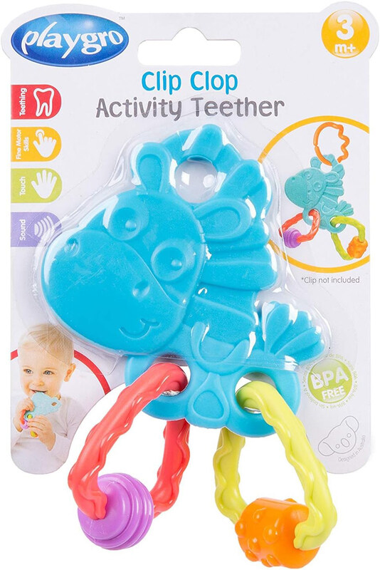 

Playgro Clip Clop Activity Teether, Medium, Multicolour