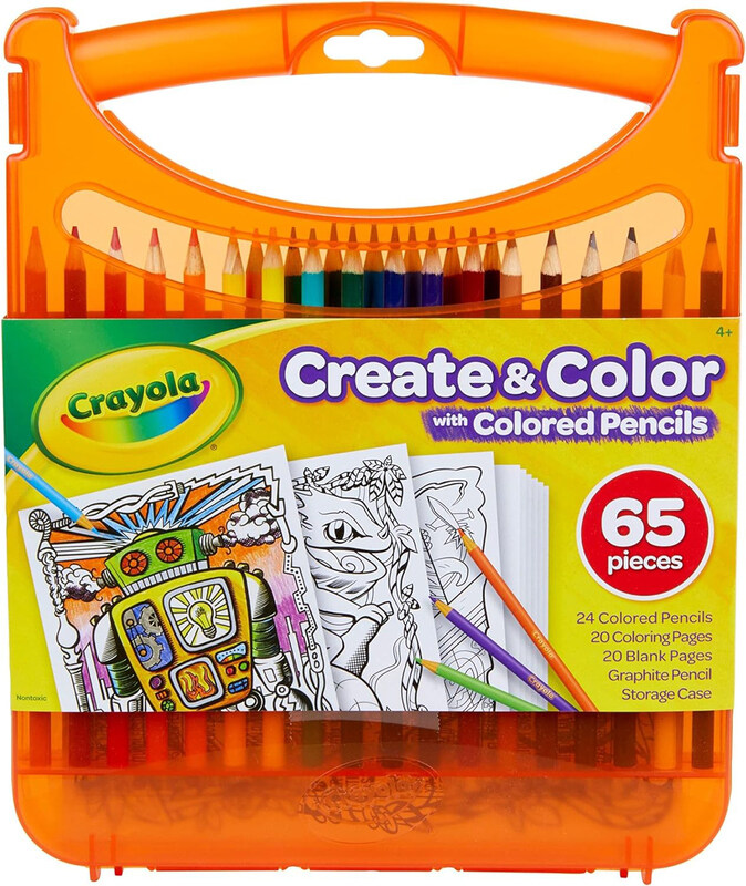 

Crayola Create & Colour With Coloured Pencils Set, 65 Pieces, Multicolour