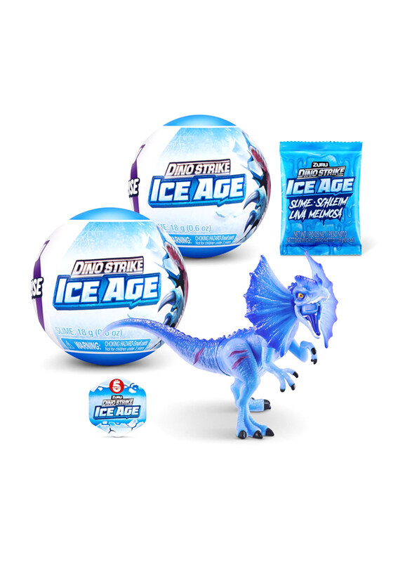

5 Surprise Dino Strike Ice Age 2 Pack Unbox Surprise Dinosaurs Trucks Helicopters Slime & More, Ages 3+