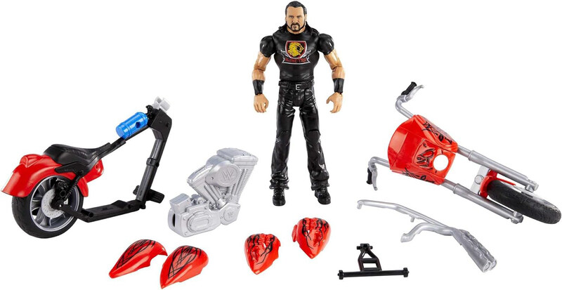 

WWE Wrekkin Slam Cycle Vehicle with Drew Mcintyre Basic Action Figure, Gyx60, Ages 6+