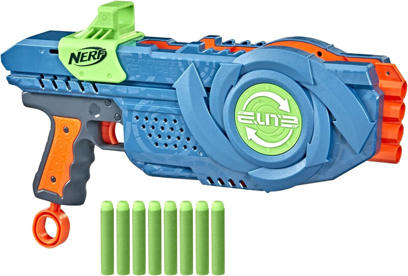 

Nerf Elite 2.0 Flipshots Flip 8 Blaster with 8 Dart Barrels That Flip to Double Your Firepower, Ages 8+