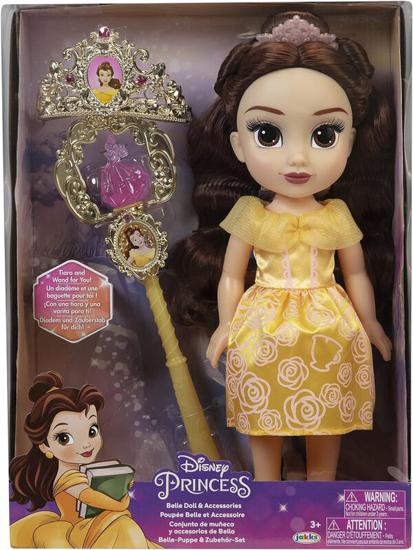 

Disney Princess Belle Core Doll Set with Tiara & Wands, 15 Inch, Ages 3+