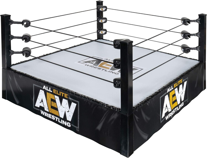 

AEW All Elite Wrestling Unrivaled Collection Action Ring with Flexible Tension Ring Ropes, 26 Pieces, Ages 8+