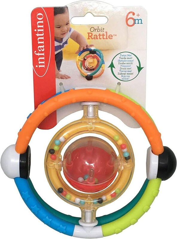 

Infantino Orbit Rattle, Multicolour, Ages 6+ Months