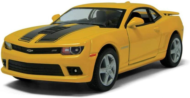 

Kinsmart Toy Diecast Model 1:38 Scale 2014 Chevrolet Camaro Racing Pull Back Car, Ages 3+