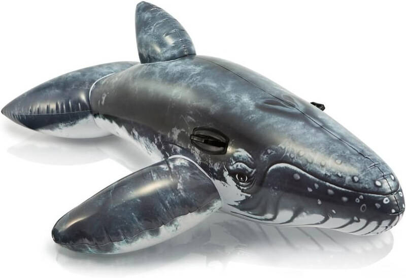 

Intex Realistic Whale Ride On, Large, 57530, Grey