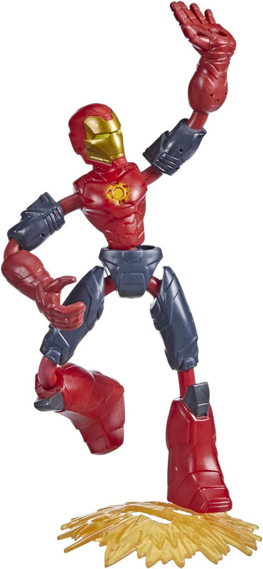 

Avengers Marvel Bend & Flex Missions Iron Man Fire Mission Action Figure, Ages 4+