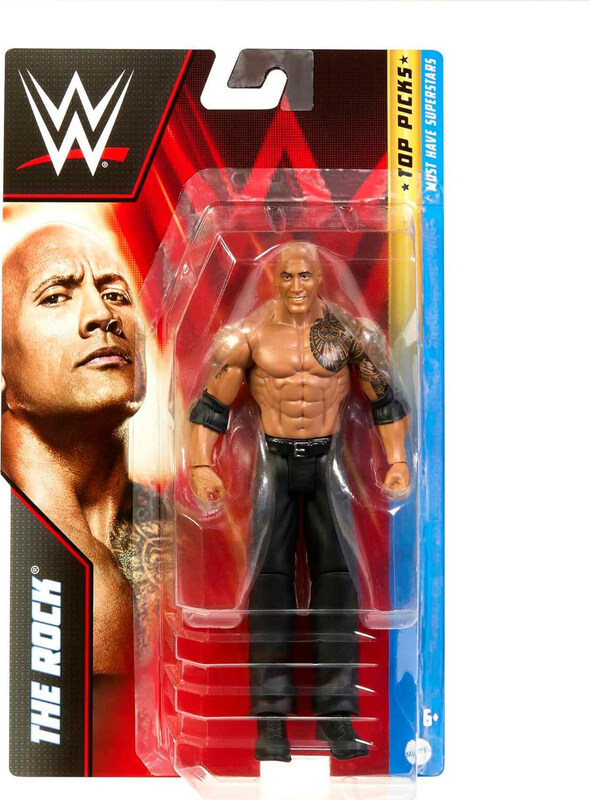 

Mettel WWE Top Picks the Rock Action Figure, 1 Piece, Age 6+
