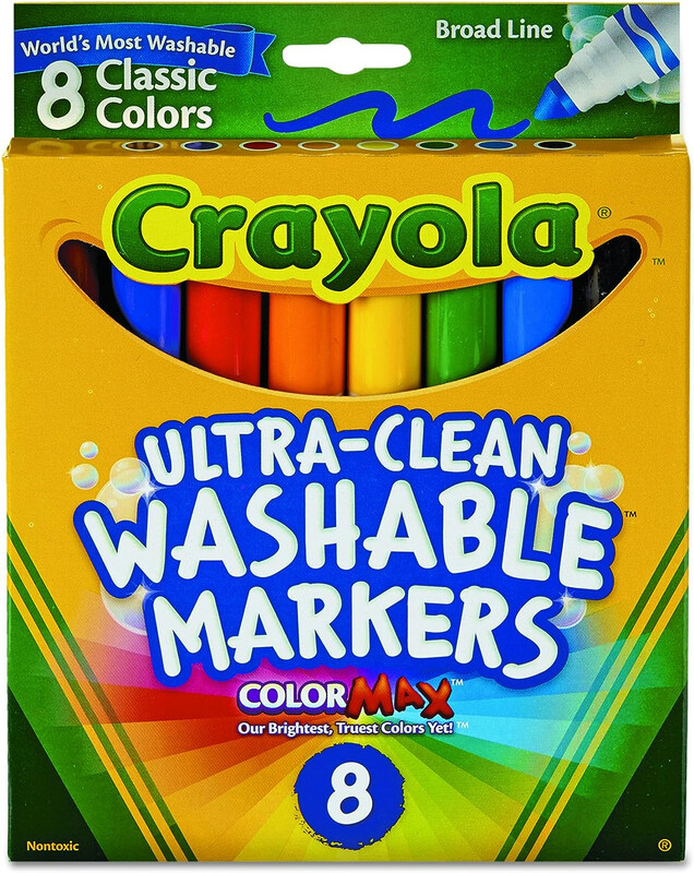 

Crayola Ultra-Clean Washable Markers, 8 Pieces, Multicolour