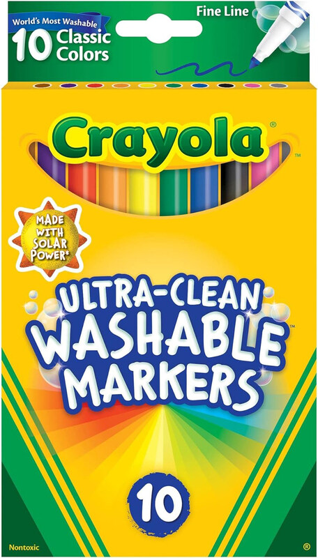 

Crayola Ultra-Clean Markers, 10 Pieces, Multicolour