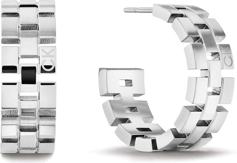

Calvin Klein Women's Silver Hoop Earrings - 35000249