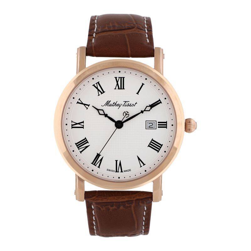 

Mathey-Tissot City Metal Analog White Dial Men Watch Brown Strap HB611251PBR