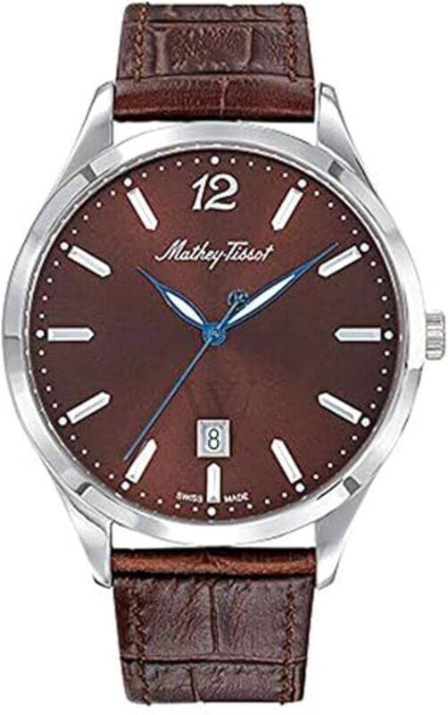 

Mathey-Tissot Urban Brown Dial Brown Leather Men's Watch H411AM