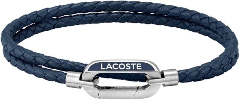 

Lacoste Men's Blue Leather Bracelet - 2040112
