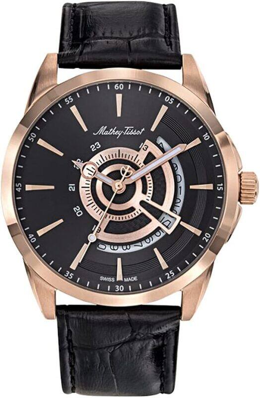

Mathey-Tissot Mondo Quartz Black Dial Men's Watch - H711PN