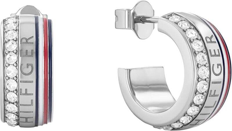 

Tommy Hilfiger Women's Silver C Shape Earring - 2780623