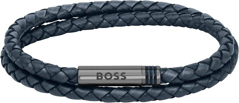 

Hugo Boss Men's Blue Leather Bracelet - 1580494S