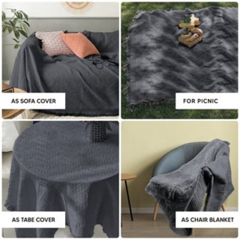 AC&L Throw Blanket Textured