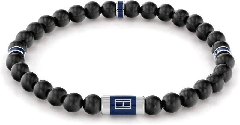

Tommy Hilfiger Men's Black Wood Bead Bracelet - 2790323