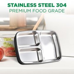 AC&L 1000ml Stainless Steel Lunch Box With Bag, Bento Box